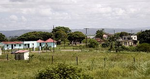 Außerhalb von Durban – landwirtschaftliches Gebiet mit kleinen Dörfern