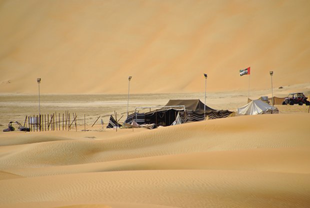 Beduinenlager in der Sandwüste