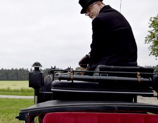 Fahrer auf dem Bock